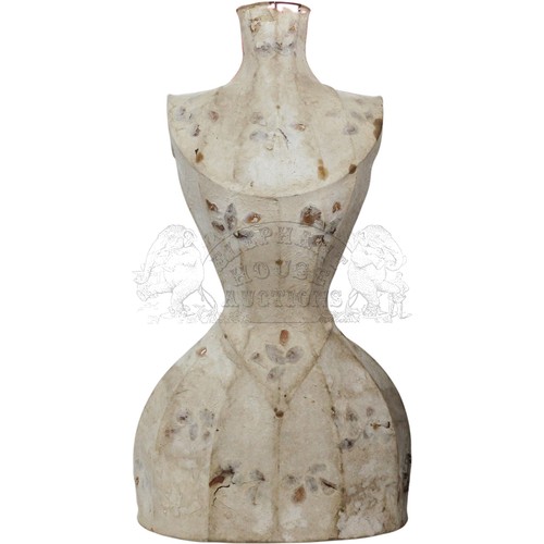 42 - Unusual 1930's Lampshade - in form of a life-size female torso, made of papier mache and real foliag... 