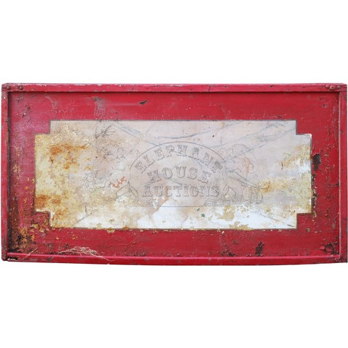 57 - Fairground Round Stall Bottom Shutter - the marble finish is painted on sheet metal, which is fixed ... 