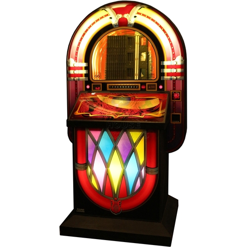 24 - Route 66 CD Jukebox by Sound Leisure, in good working order.Main door has replacement lock with key.... 