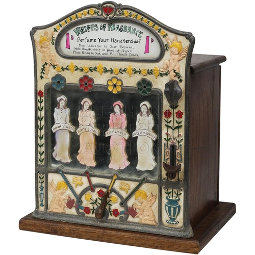 52 - Whiffs of Fragrance by Mills Novelty Co., c. 1916, very rare machine, which vends a whiff of perfume... 