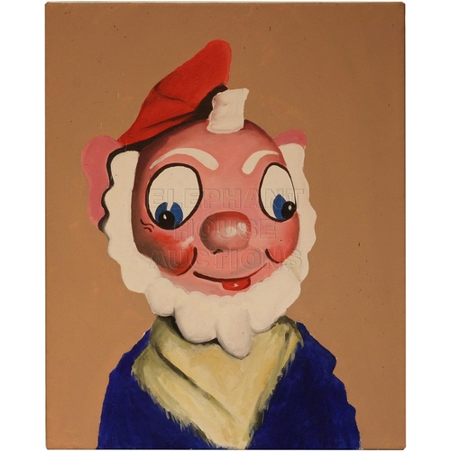 160 - Hand Painted Pelham Puppet Picture, signed by artist 2007.Approximately 16 inches (40.6 cm) Wide, 20... 