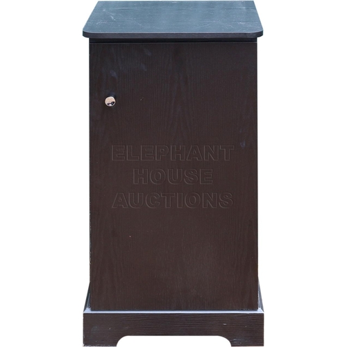 72 - One Arm Bandit Cupboard Stand, good solid construction in black ash effect finish.Approximately 17.5... 