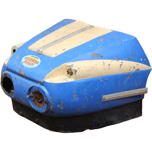 115 - Bumper Car Front, ex Blackpool Pleasure Beach, of fibreglass construction.Approximately 35 inches (8... 