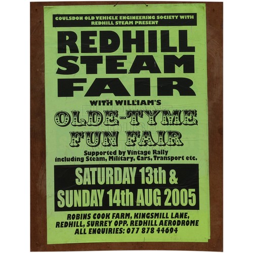 110 - Redhill Steam Fair Poster.Approximately 20 inches (50.8 cm) Wide, 30 inches (76.2 cm) High.
Keywords... 