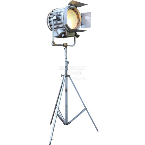 142 - Vintage Fresnal Film Light with Stand - Ianiro Pollux fresnal light with Samcine of London lighting ... 