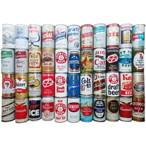 152 - American Beer Can Collection, around 110 vintage American beer cans, a few Canadian, with a few extr... 