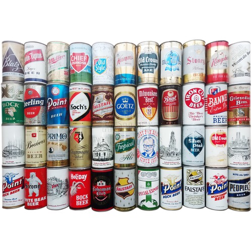 152 - American Beer Can Collection, around 110 vintage American beer cans, a few Canadian, with a few extr... 