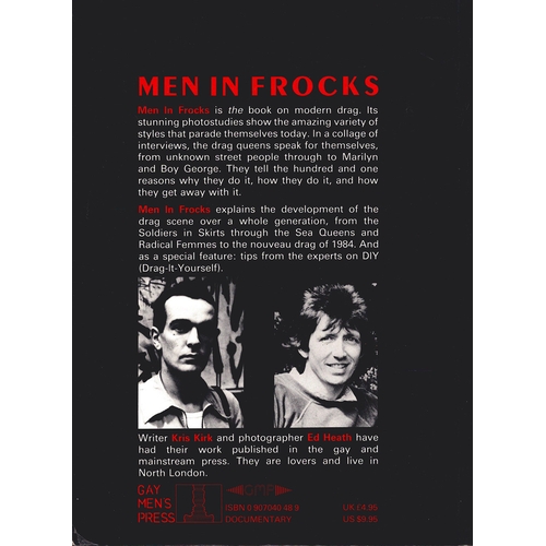 36 - Men In Frocks by Kris Kirk & Ed Heath, c. 1984, in very good condition.Keywords: music hall theatre... 