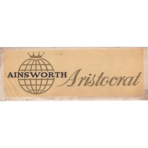 78 - Ainsworth Aristocrat Decal, unused old stock.Keywords: aristocrat coin operated one arm bandit fruit... 