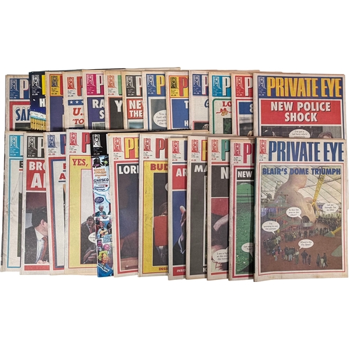 114 - Qty of Private Eye Magazines from 2000.Estimate: we've sold 1 of these before, to see previous sale ... 