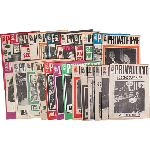 88 - Qty of Private Eye Magazines from 1974.Estimate: we've sold 1 of these before, to see previous sale ... 