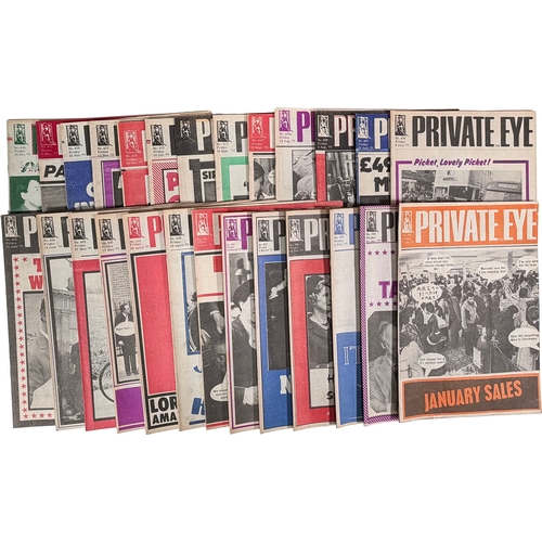 91 - Qty of Private Eye Magazines from 1977.Estimate: we've sold 1 of these before, to see previous sale ... 