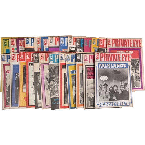 97 - Qty of Private Eye Magazines from 1983.Estimate: we've sold 1 of these before, to see previous sale ... 