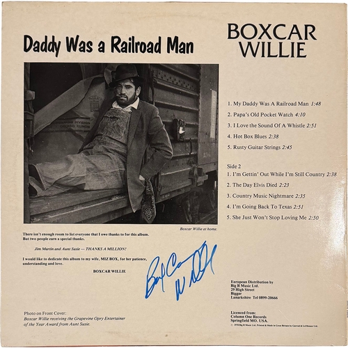 14 - Autographed Album: Boxcar Willie.Keywords:  42443