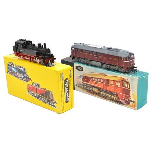 1011 - 2 Continental HO scale locomotives. A Trix Express International DR Class 92 0-8-0 T RN92-692 and a ... 