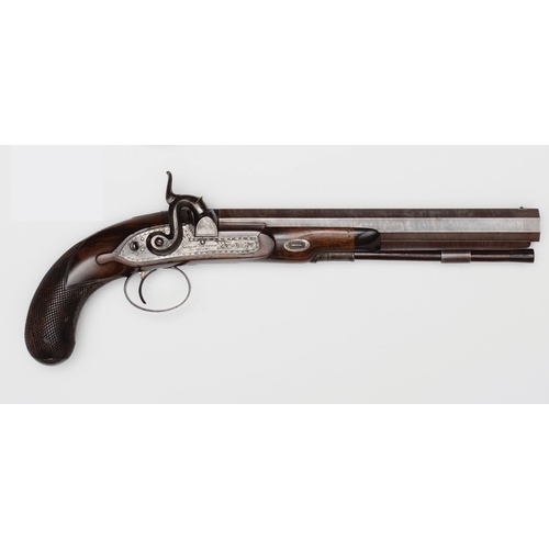 102 - A 32 bore percussion duelling pistol by Joseph Manton, number 8832 (1821),15