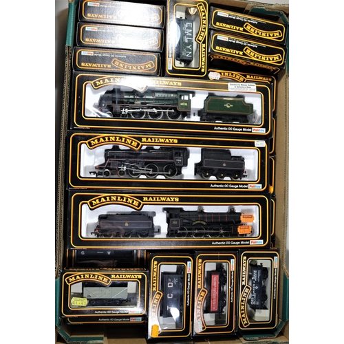 1031 - A quantity of Mainline 'OO' gauge railway. 3x BR tender locomotives- a rebuilt Patriot class 4-6-0 I... 