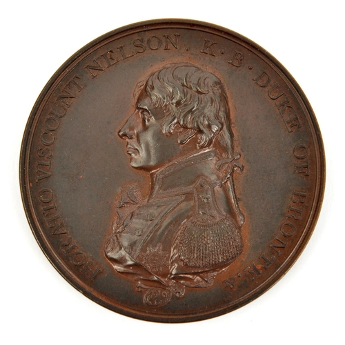 530 - Mr Boulton's Trafalgar Medal 1805, bronze issue,  c 1807-1847, bearing legend 