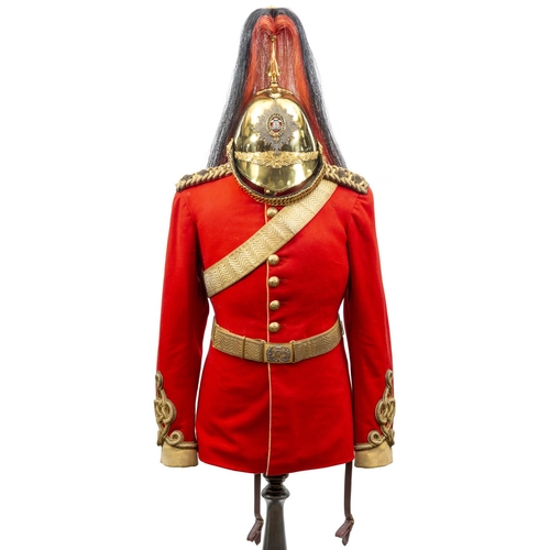 67 - An officer's full dress uniform of the 3rd (Prince of Wales's) Dragoon Guards, comprising: helmet wi... 