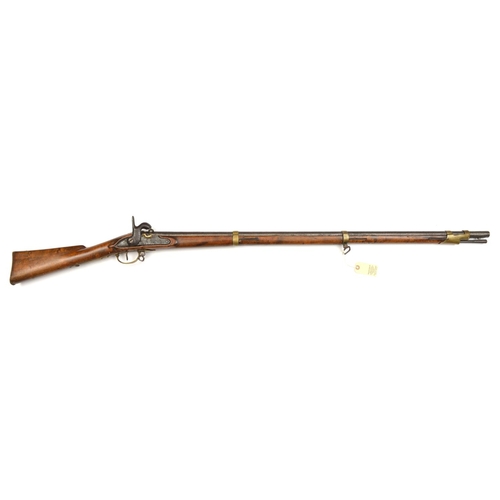 723 - A 12 bore Crimean War period Russian percussion musket,  57