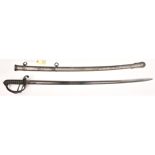 527 - A Vic 1821 pattern light cavalry officer’s sword of the Madras Cavalry, curved fullered blade 35½”, ... 