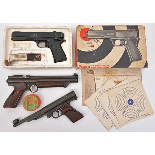 546 - A .177” Diana 20 shot BB repeater air pistol, GWO & C (minor wear), in its polystyrene lined carton ... 