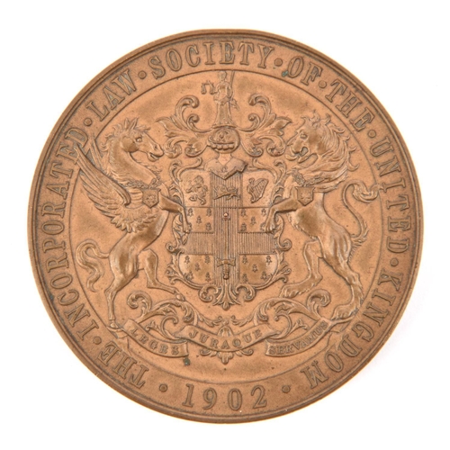 313 - The Incorporated Law Society’s impressive Boer War Tribute medal, the bronze medal was presented to ... 