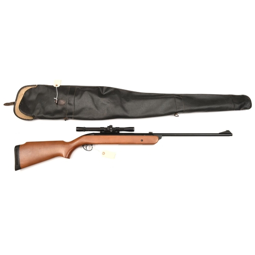 550 - A .22” BSA Mercury break action air rifle,  number Z8989 (circa 1971-72), with black lacquered finis... 