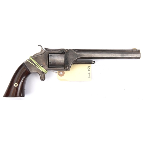 605 - A 6 shot .32” RF Smith & Wesson Model No 2 old issue “Army” single action revolver,  number 23270, 1... 