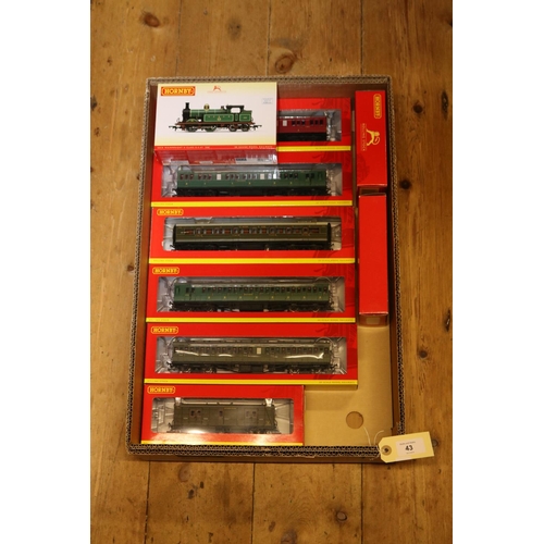 43 - A quantity of Hornby Railways Rolling Stock. SECR H class 0-4-4T Locomotive, RN 308 (R3538). In line... 