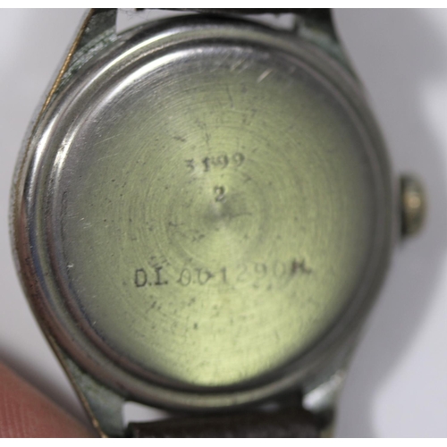 540 - D.I.H marked Helvetia centre seconds wristwatch. Serial D.I.001290H. Plated case with snap back, som... 