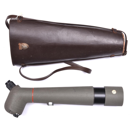 532 - A Japanese “Kowa” spotting telescope, textured green finish overall, with anti glare extension, angl... 