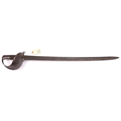 851 - A P1858 cutlass bayonet for the Enfield rifle,  very slightly curved, flat, SE blade 26½”, marked “A... 