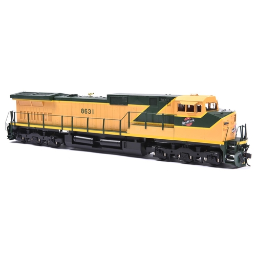 1078 - An O Gauge, 32mm, Sunset Models brass American outline GE C44 Co-Co diesel locomotive for 2-rail run... 