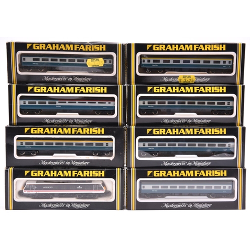 1010 - A quantity of Graham Farish N gauge railway. A BR class 90 Bo-Bo electric locomotive, RN 90015, BBC ... 