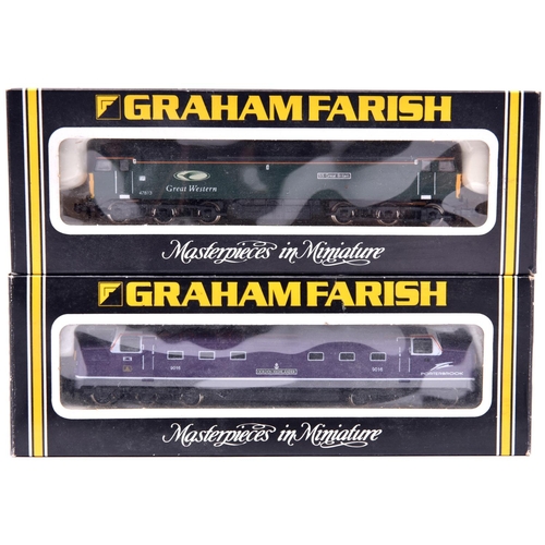 1023 - 2 Graham Farish N Gauge diesel locomotives. A Class 55 Deltic Co-Co, RN 55-9016, 'Gordon Highlander'... 