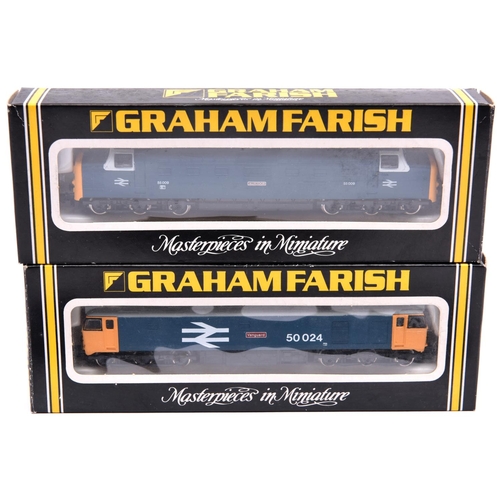 1032 - 2 Graham Farish N Gauge BR diesel locomotives. A Class 55 diesel Co-Co RN 55 009 'Alycidon'. Plus a ... 