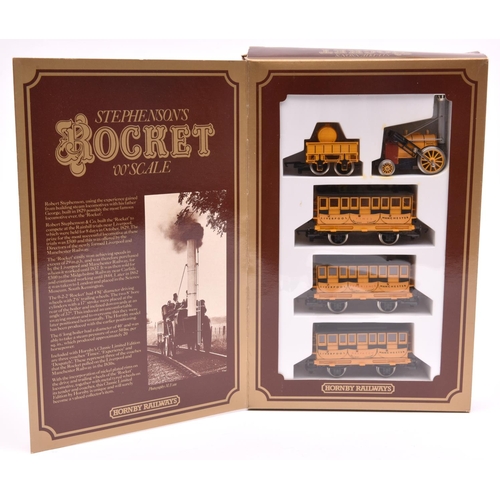 1050 - A Hornby Railways 'OO' gauge Stephenson's Rocket Train Pack. Comprising the locomotive 'Rocket' and ... 