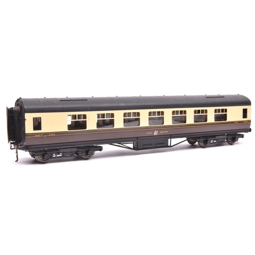 1074 - An O Gauge Exley K5 type GWR Full Third corridor coach. 8588, in Chocolate and Cream livery. GC-VGC,... 