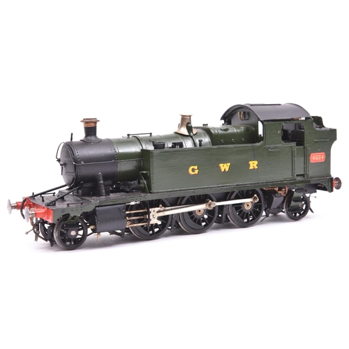 1080 - An O gauge finescale brass kit built GWR Class 45xx 2-6-2T Prairie Tank locomotive. From a kit by Ma... 