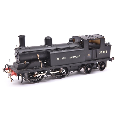 1082 - An O gauge finescale brass kit built BR Class D3 0-4-4T ex. LBSCR locomotive. In unlined black liver... 