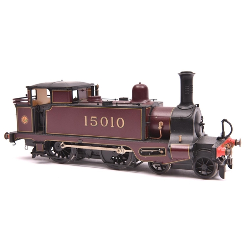 1086 - An O gauge finescale brass kit built LMS ex. Highland Railway Jones Tank 4-4-0T locomotive. Built fr... 