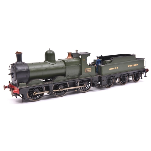 1087 - An O gauge finescale brass kit built GWR standard Dean Goods 0-6-0 tender locomotive. In unlined Bru... 