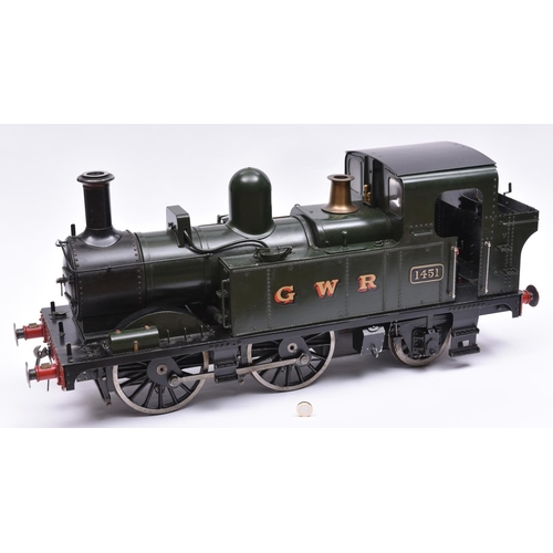 A 5 Inch Gauge Live Steam Model Of A Great Western Railway Class 14xx 0 4 2t Locomotive A Very Well