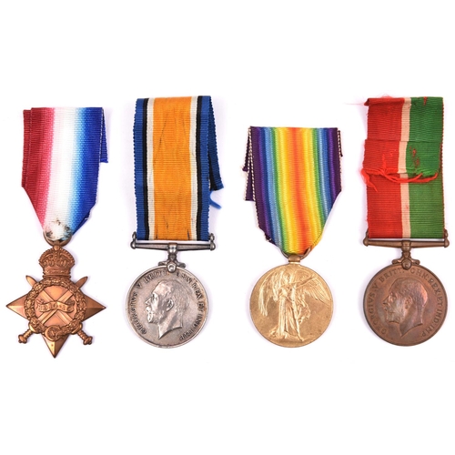 138 - WWI single medals:  1914-15 star (T4-041460 Dvr T Gray ASC); BWM (Ply 12025 Pte A.R. Goddard RMLI, l... 