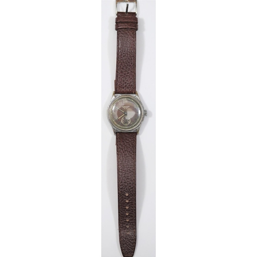 168 - Acacia S.A wristwatch. Serial number 947. Plated case, wear to plating, 32mm without crown. Fixed ba... 