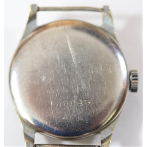 167 - Siegerin wristwatch. Plated case, 30mm without crown. Snap caseback, serial 138045. Dial heavily dam... 