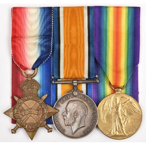 135 - Three:1914-15 star, BWM, Victory (10209 Pte J T Boadey, S. Lan Regt), GVF (Victory named as Boady). ... 