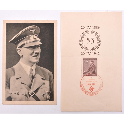 180 - A Third Reich commemorative postal cover for Hitler’s 53rd birthday, 20th April 1942, bearing stamp ... 