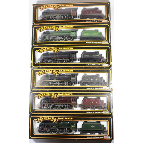 1 - 6x Mainline Railways OO gauge locomotives. A BR Rebuilt Patriot Class 4-6-0, Sir Robert Turnball 455... 